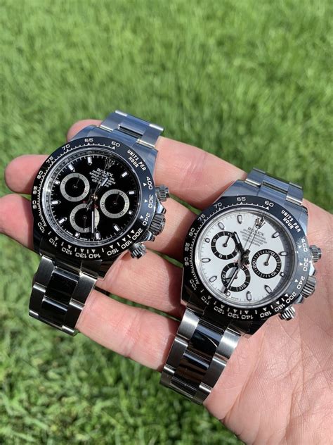 daytona panda vs black|rolex daytona panda dial.